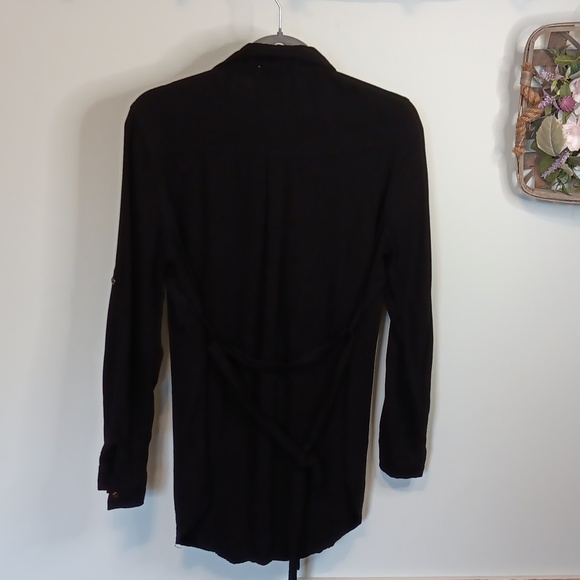 ♥️ Revamped button down Tunic / Shirt dress with belt sash - Picture 6 of 9